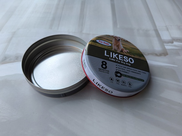 Durable Big Dog Collar Tin Box - Premium Storage for Pet Accessories
