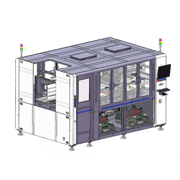 Double-station high-speed disk swinging machine