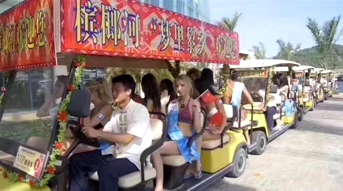 三亚世界小姐乘坐