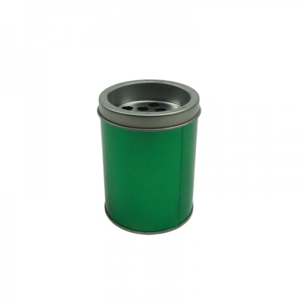 Custom Printed Cylindrical Tinplate Can With Sieve Lid