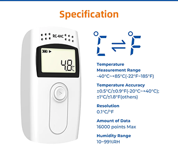 RC-4HC Temperature and Humidity Data Logger （USB）