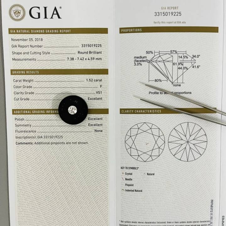 2ct 圆切裸钻实验室培育钻石