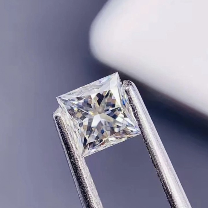 2ct 公主切裸钻实验室培育钻石