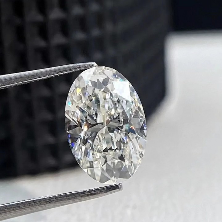 1ct 椭圆裸钻实验室培育钻石