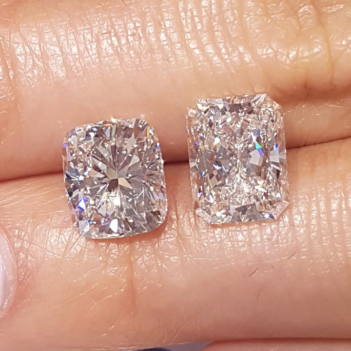 2ct Radient Cut CVD HPHT Lab Diamond