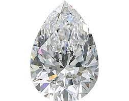 2ct Pear Cut CVD HPHT Lab Diamond