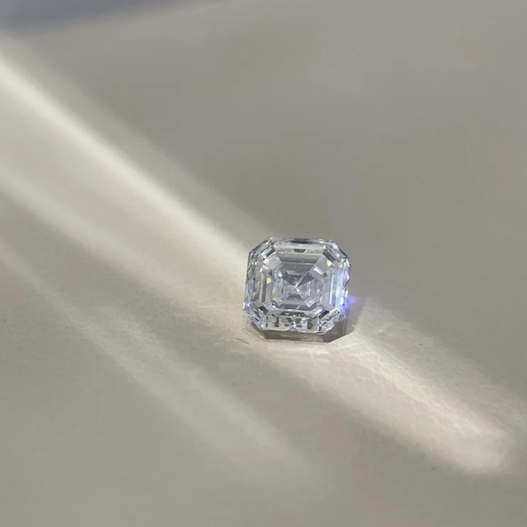 2ct Ascher Cut CVD HPHT Lab Diamond