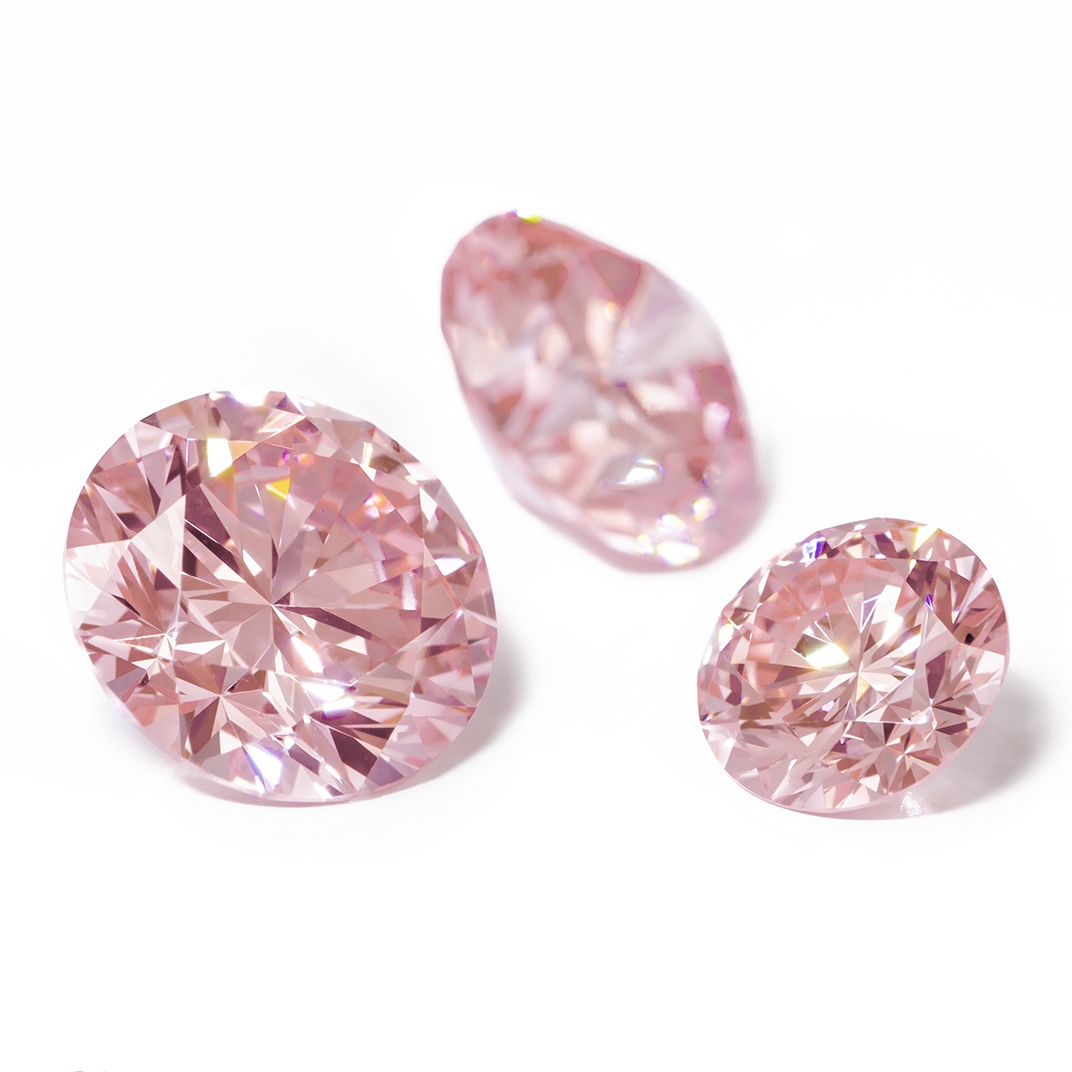 2ct Round Cut Pink CVD/HPHT Loose Diamond