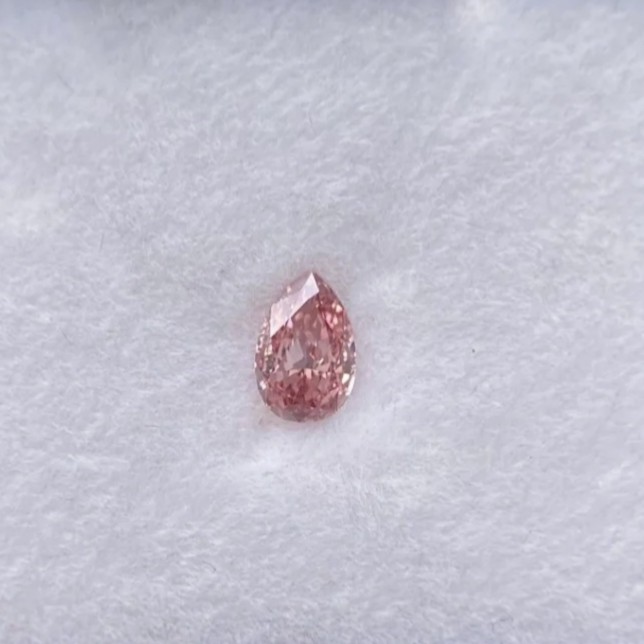 3ct Pear Cut Pink CVD/HPHT Synthetic Lab Loose Diamond