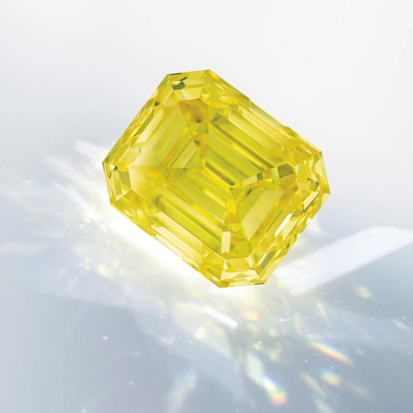 2ct Emerald Cut Yellow CVD/HPHT Lab Loose Diamond