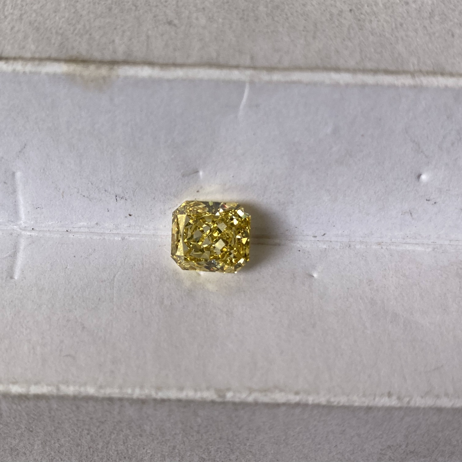 5ct Radiant Cut Yellow CVD/HPHT Lab Grown Loose Diamond