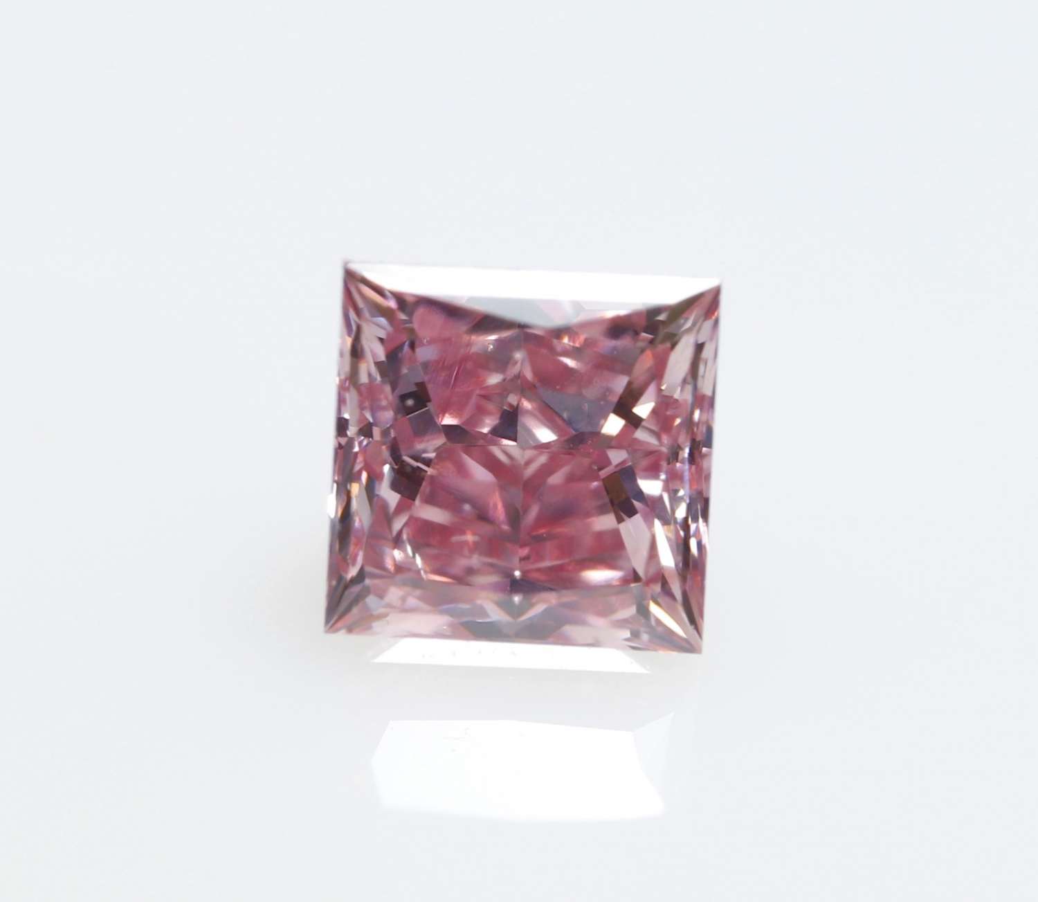 4ct Princess Cut Pink CVD/HPHT Lab Grown Fancy Loose Diamond