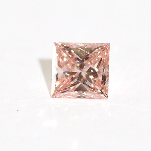 5ct Princess Cut Pink CVD/HPHT Lab Grown Fancy Loose Diamond