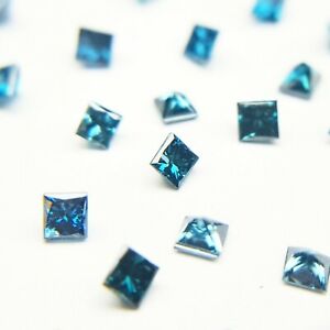 6ct Princess Cut Blue CVD/HPHT Lab Grown Fancy Loose Diamond
