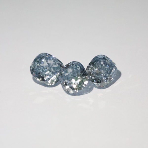 3ct Cushion Cut Blue CVD/HPHT Read Lab Grown Loose Diamond