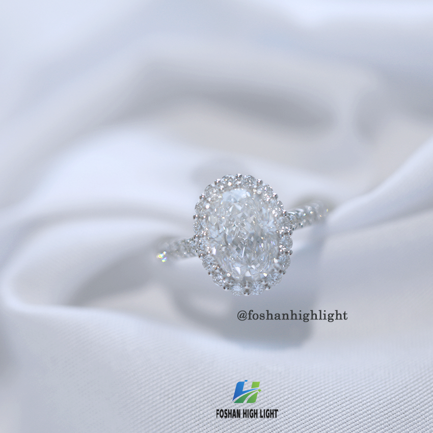 diamond manufacturinglab created cvd diamond ring in goldlab grown diamond gold rings