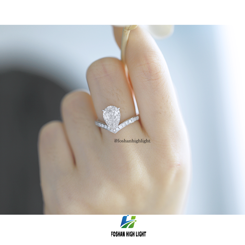 lab grown diamond engagement ringcvd diamond ring in gold18k gold ring women