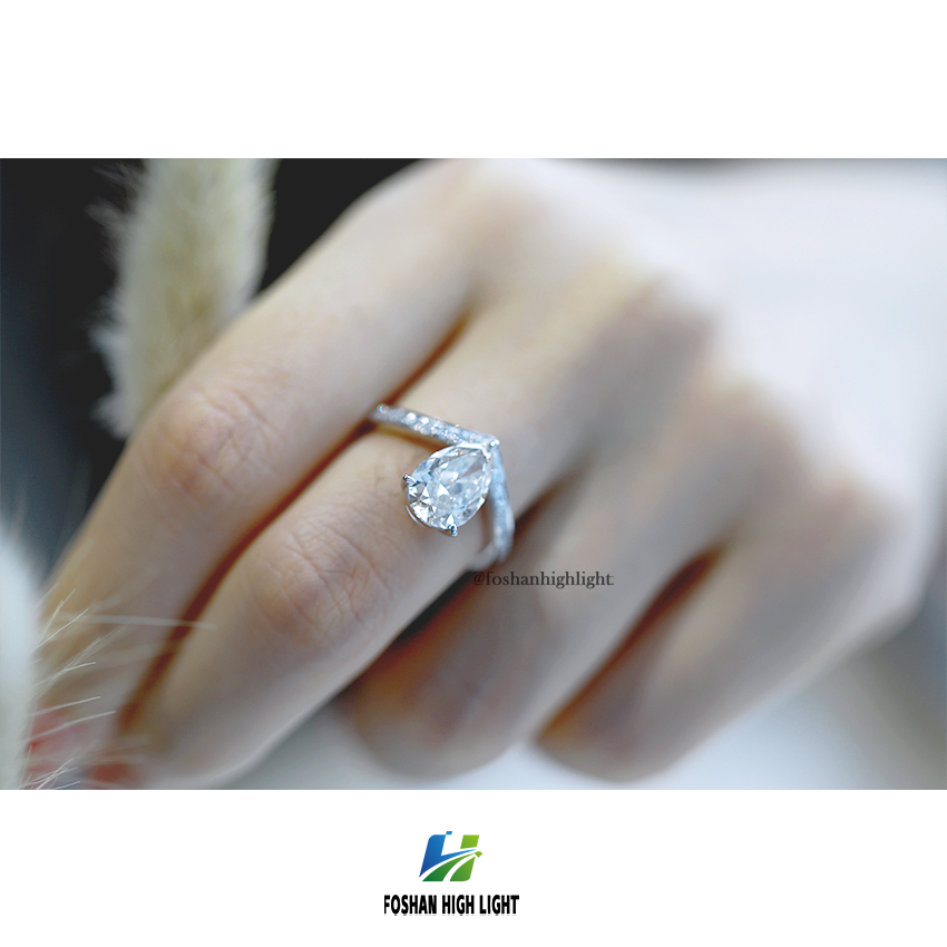 lab grown diamond engagement ringcvd diamond ring in gold18k gold ring women