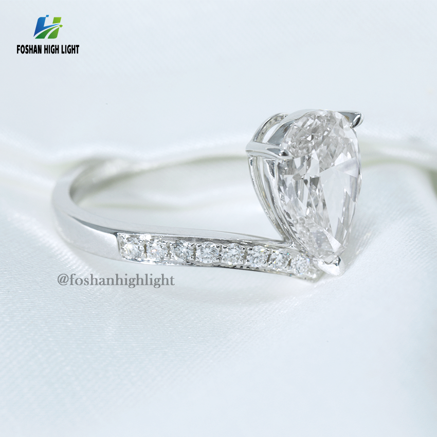 lab grown diamond engagement ringcvd diamond ring in gold18k gold ring women