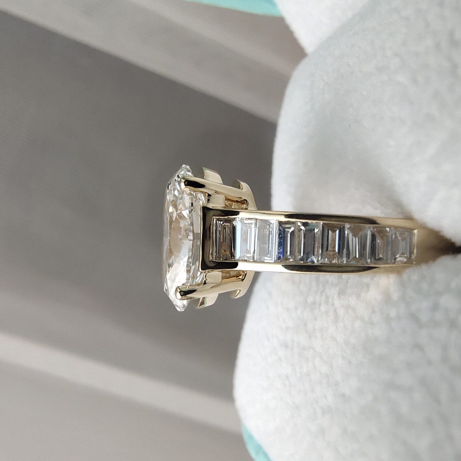 ring golden reallab grown diamond gold ringcvd diamond wedding ring 18 k gold