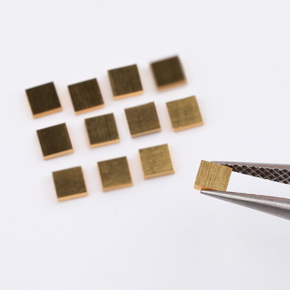 Single crystal diamond gold-plated （diamond/Au） heat sink