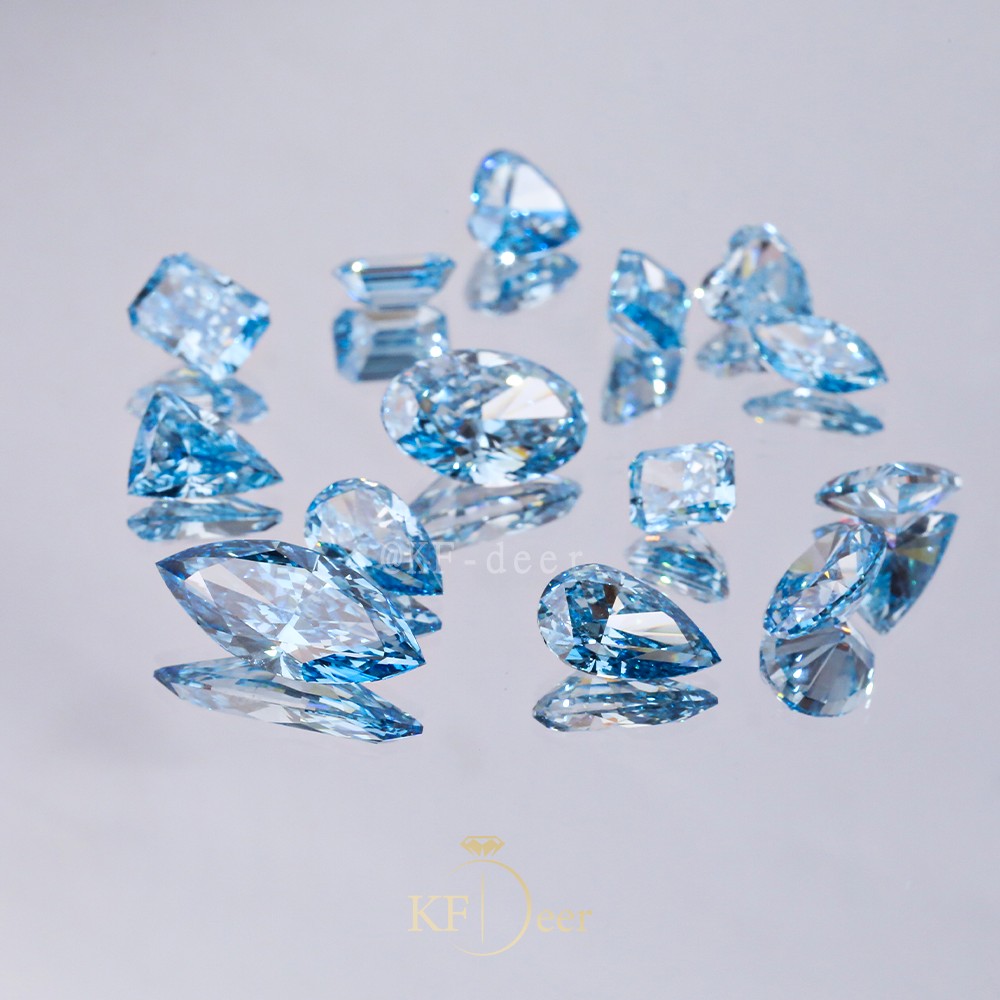 Large stock! Brilliant colors! Great prices! Blue diamonds in many shapes and cuts