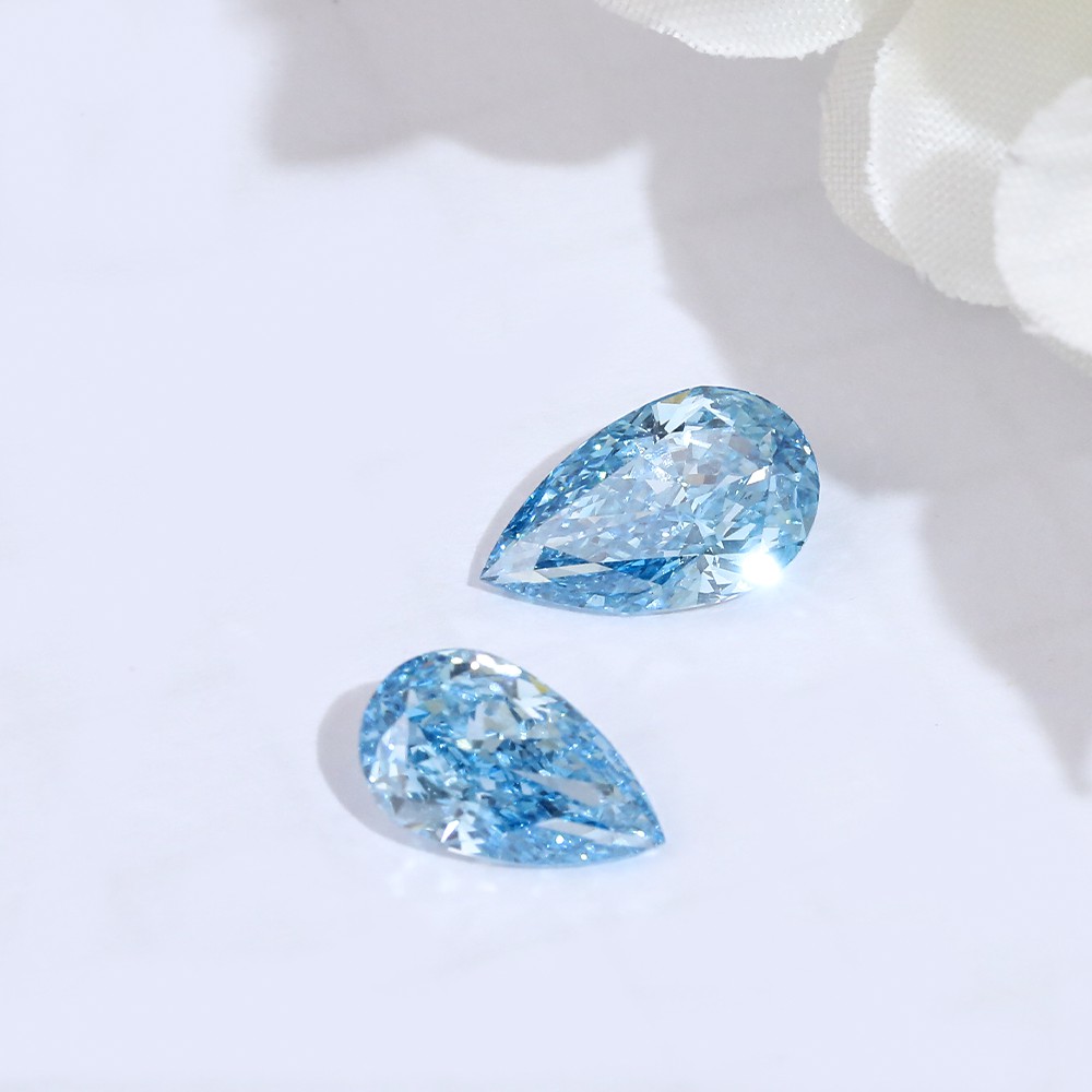 Wide range of parameters Multiple stocks Pear shape Loose diamonds CVD blue diamonds