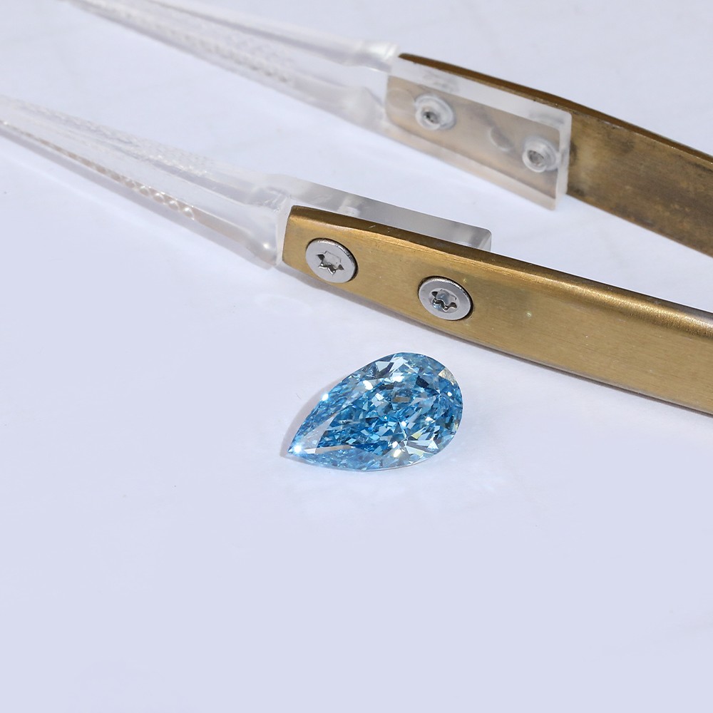 Wide range of parameters Multiple stocks Pear shape Loose diamonds CVD blue diamonds