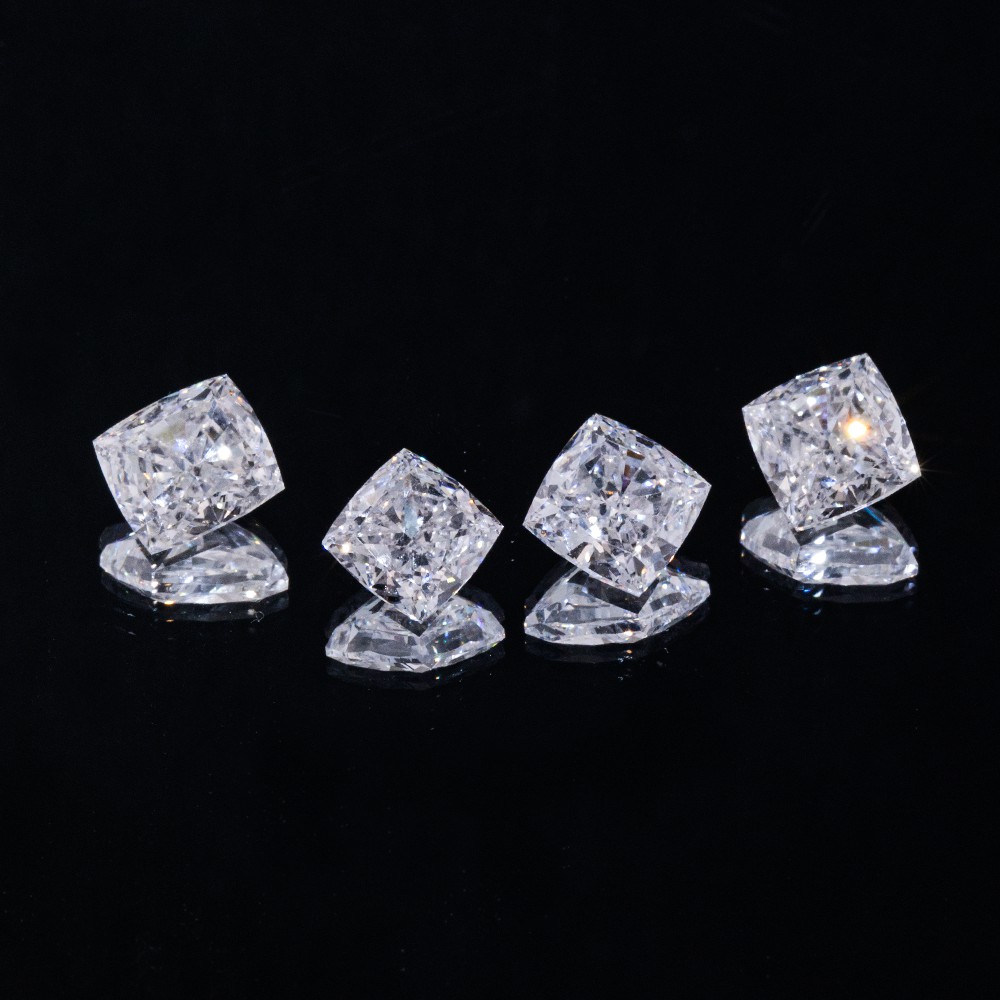 More Stocks Right Angle Cushion Bulk Loose Diamonds CVD White Loose Diamonds