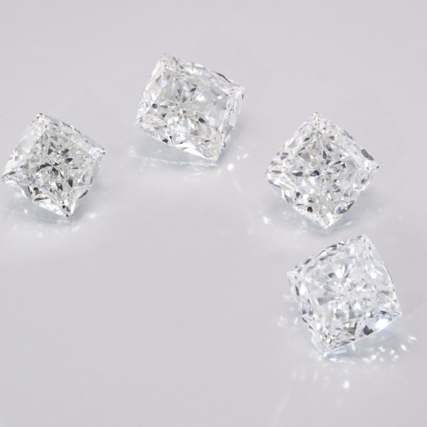 More Stocks Right Angle Cushion Bulk Loose Diamonds CVD White Loose Diamonds