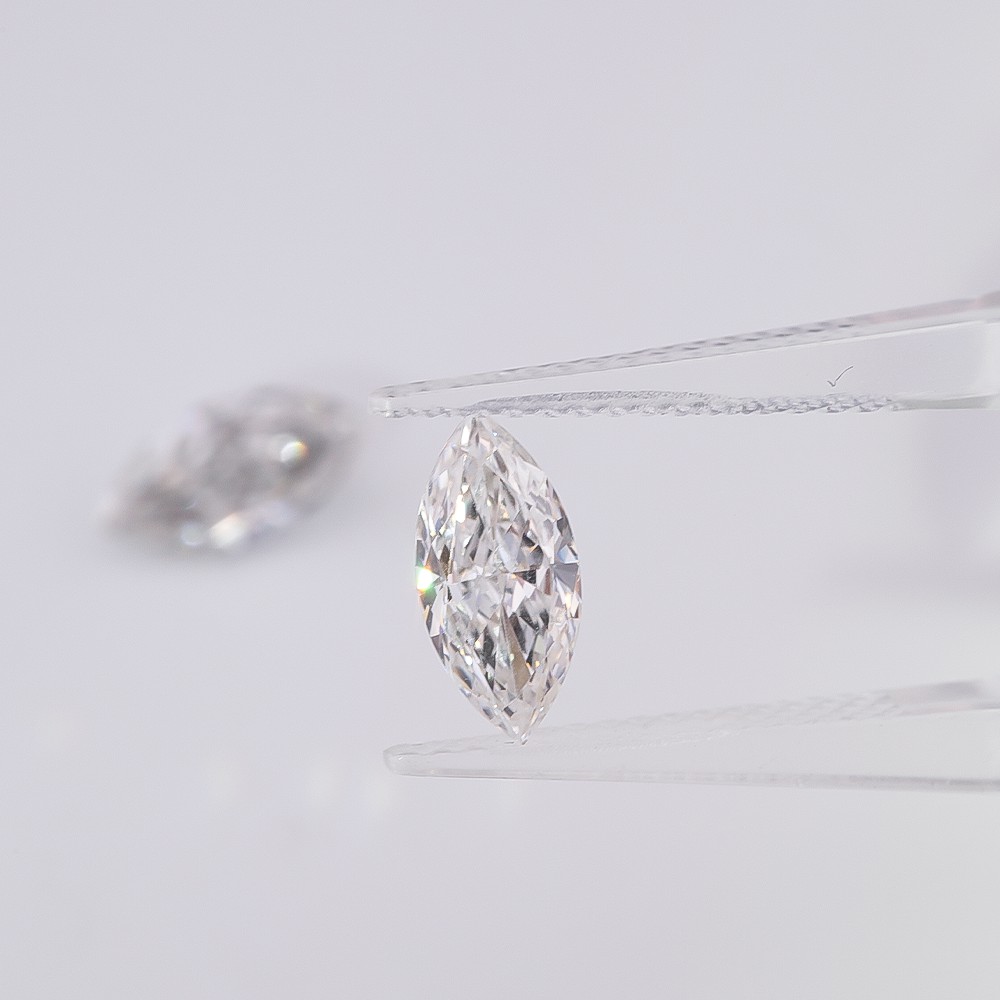 More stock Marquise shape Loose diamonds CVD white loose diamonds