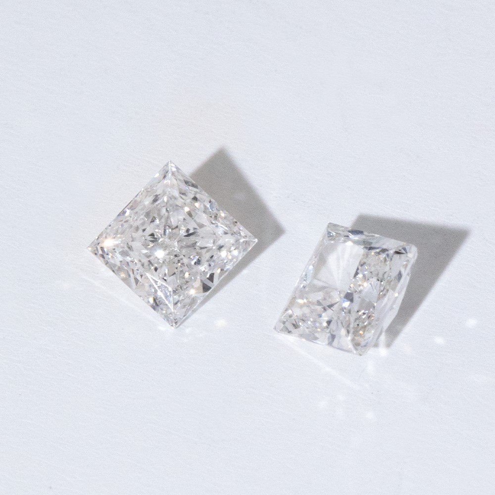 More Stock Princess Cut Loose Diamonds CVD White Loose Diamonds