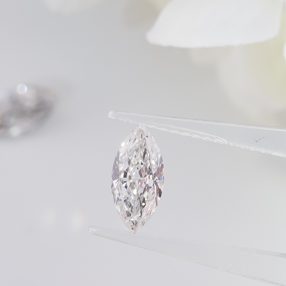More stock Marquise shape Loose diamonds CVD white loose diamonds