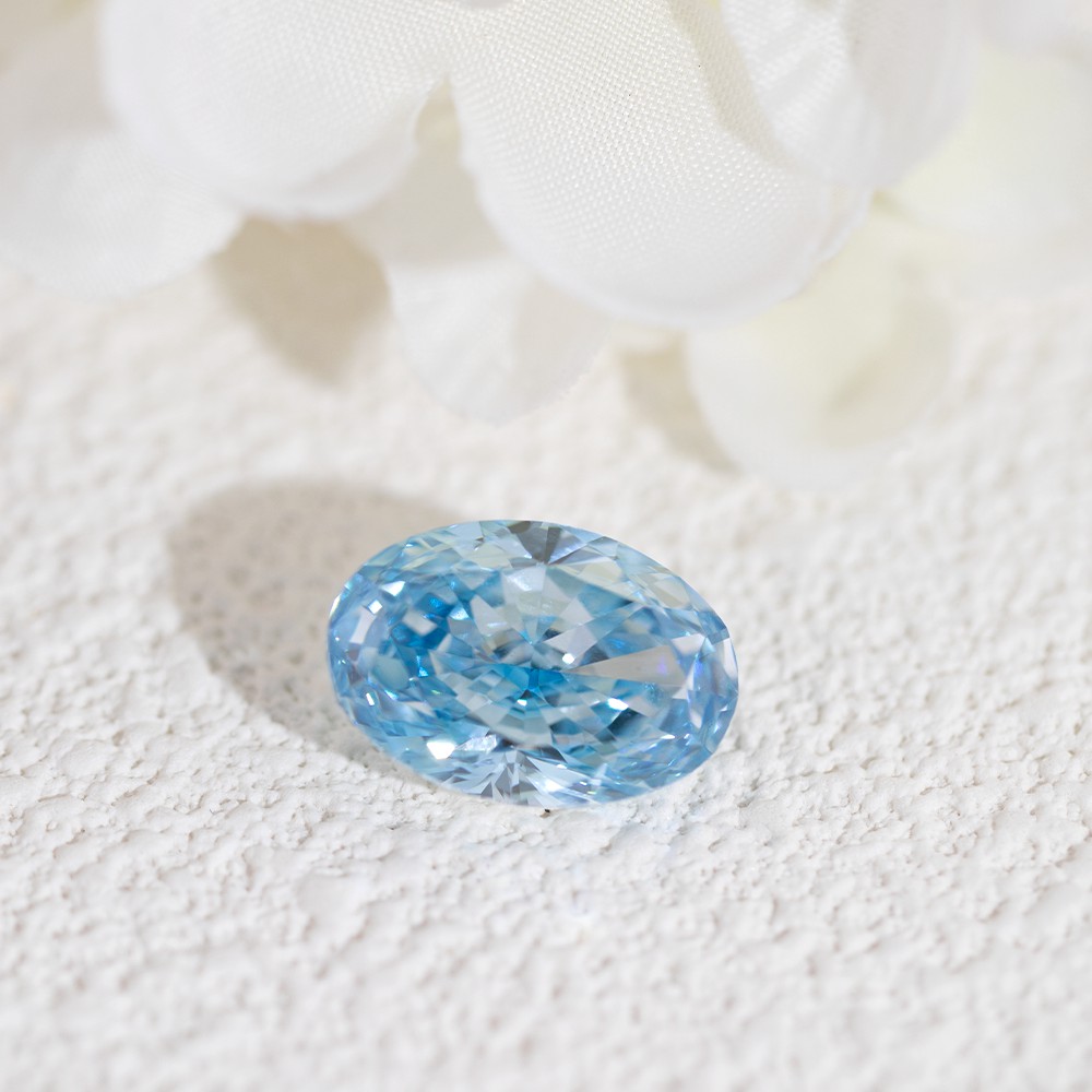 12.99ct large carat blue oval IGI certificate loose diamond