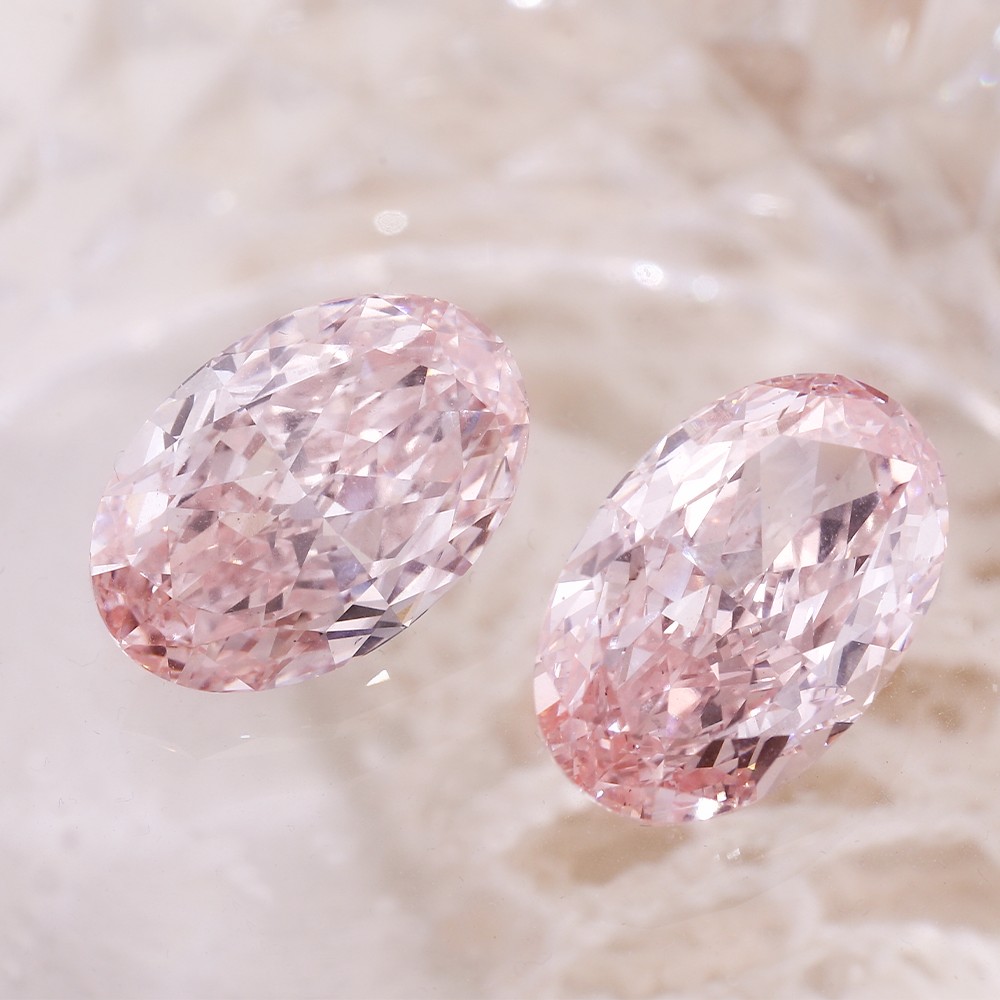Large carat pink oval pink loose diamond
