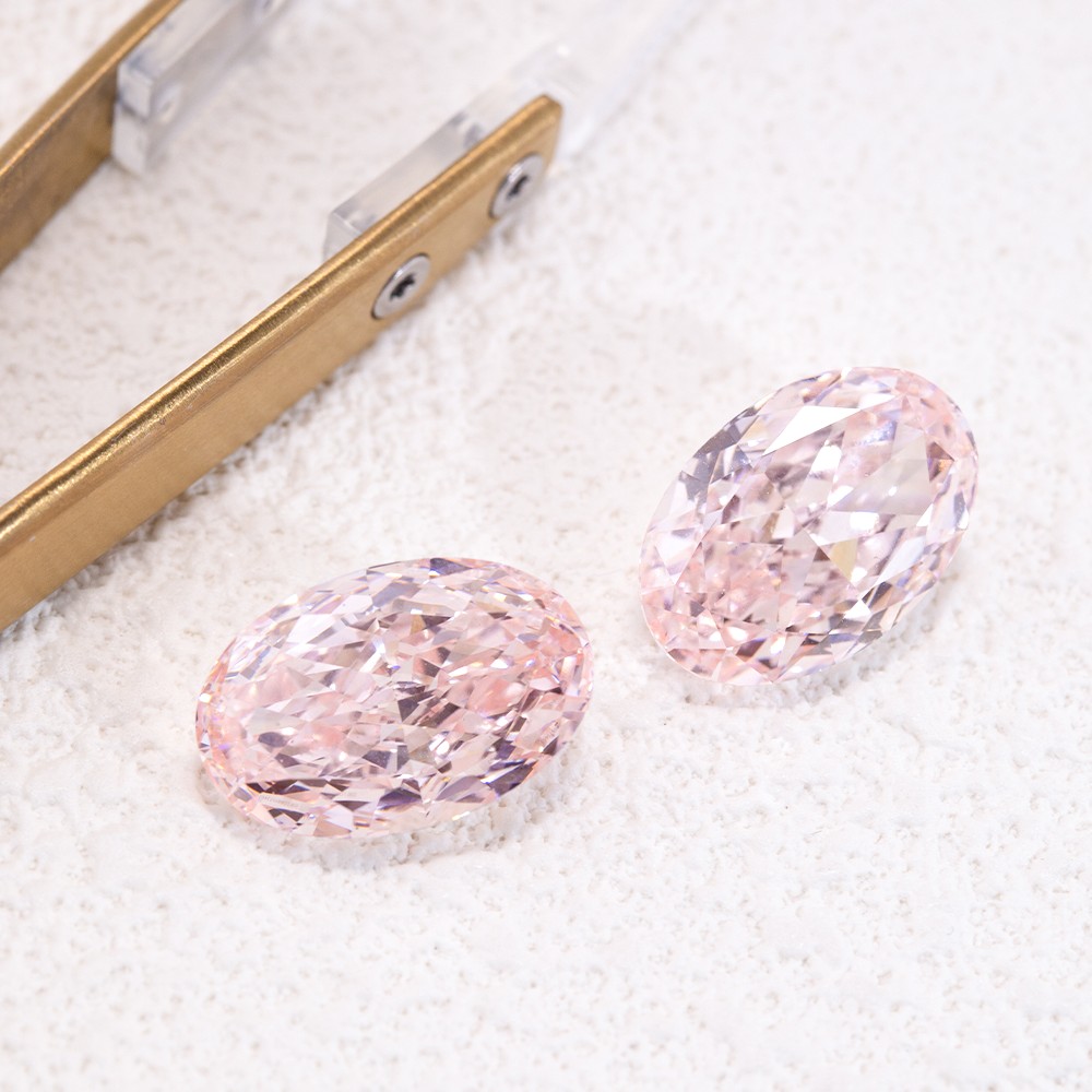 Large carat pink oval pink loose diamond