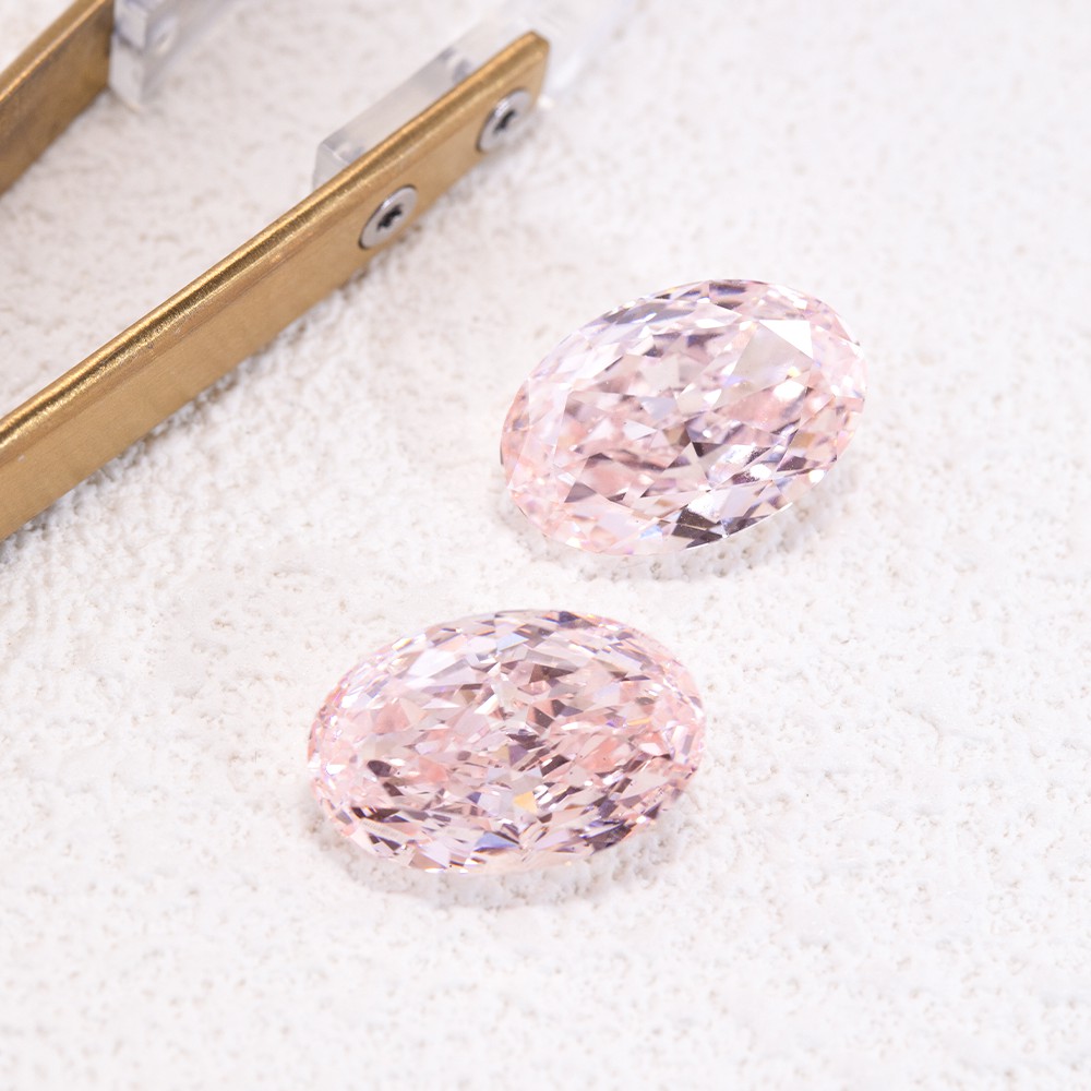 Large carat pink oval pink loose diamond