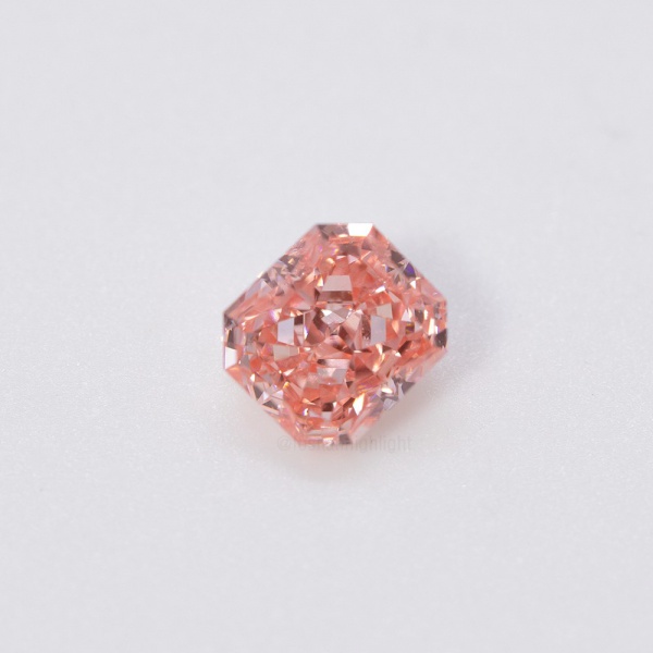 1.04ct Fancy Intense Pink Radiant CVD Diamond