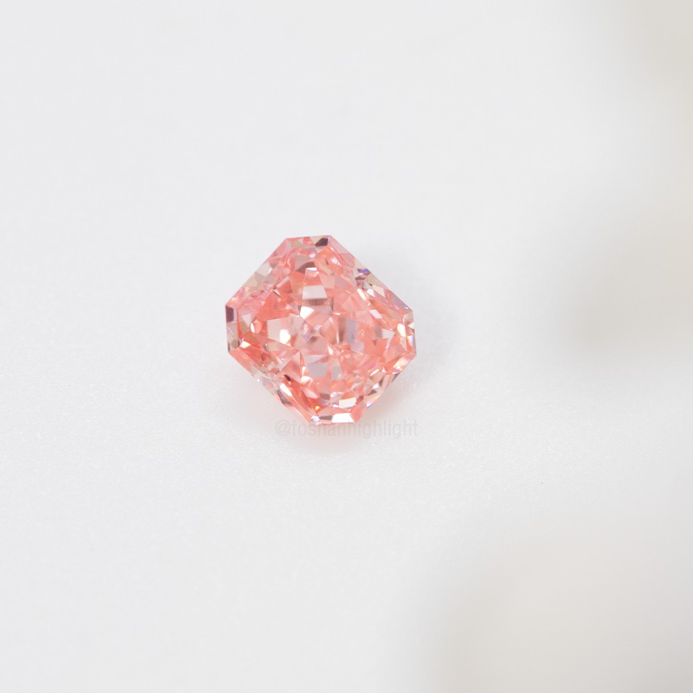 1.04ct Fancy Intense Pink Radiant CVD Diamond