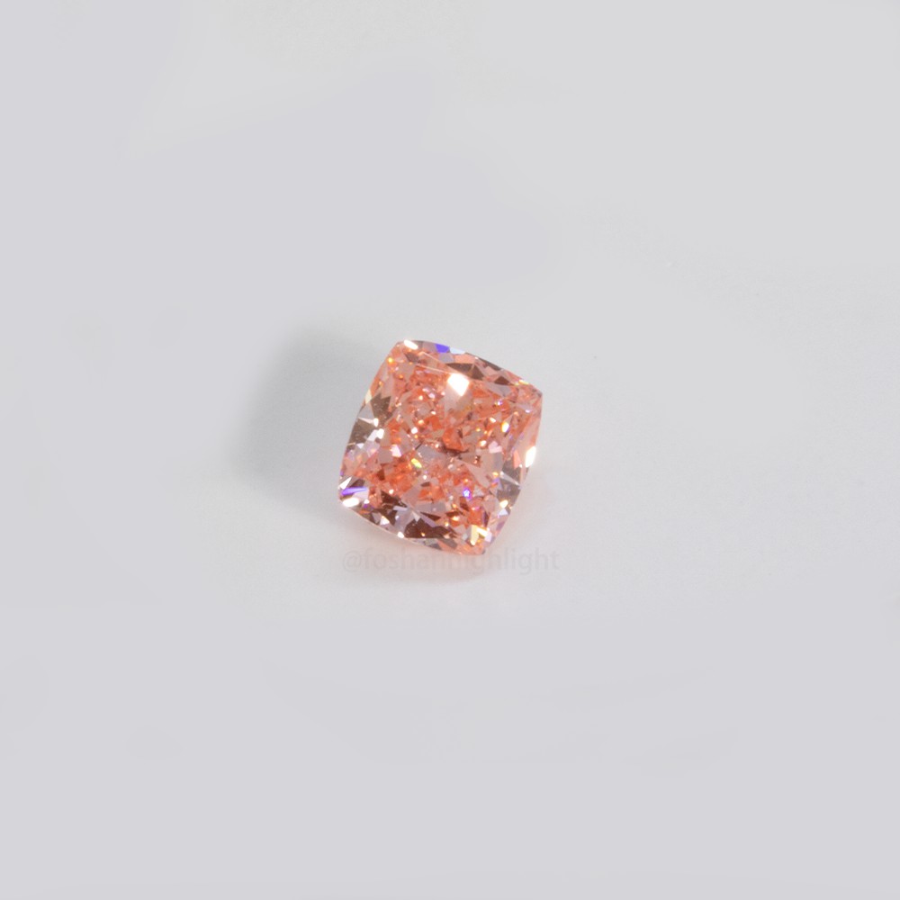 1.05ct Fancy Intense Orangy Pink Cushion-shaped CVD Diamond