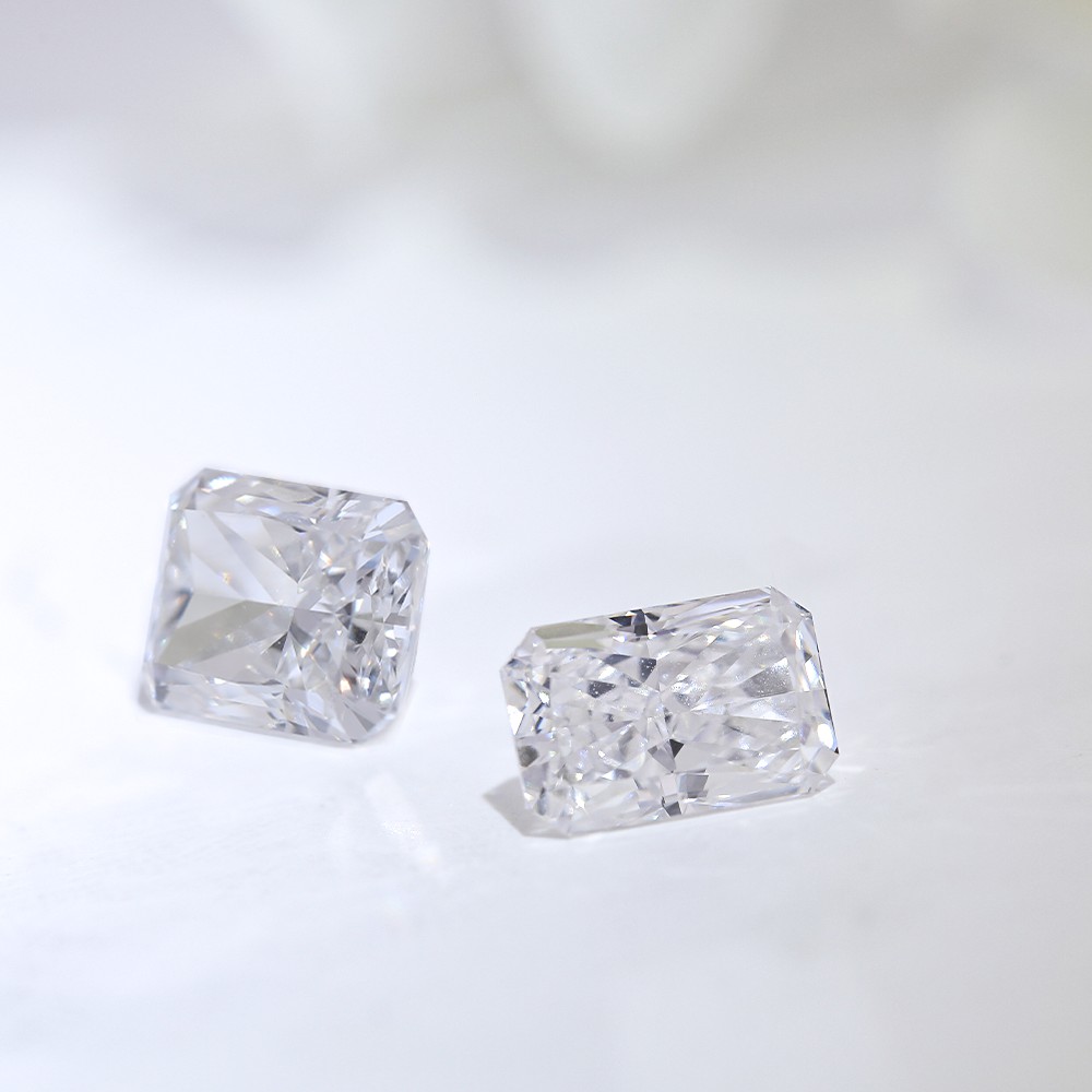 More Stock Radiant Cut Loose Diamonds CVD White Loose Diamonds