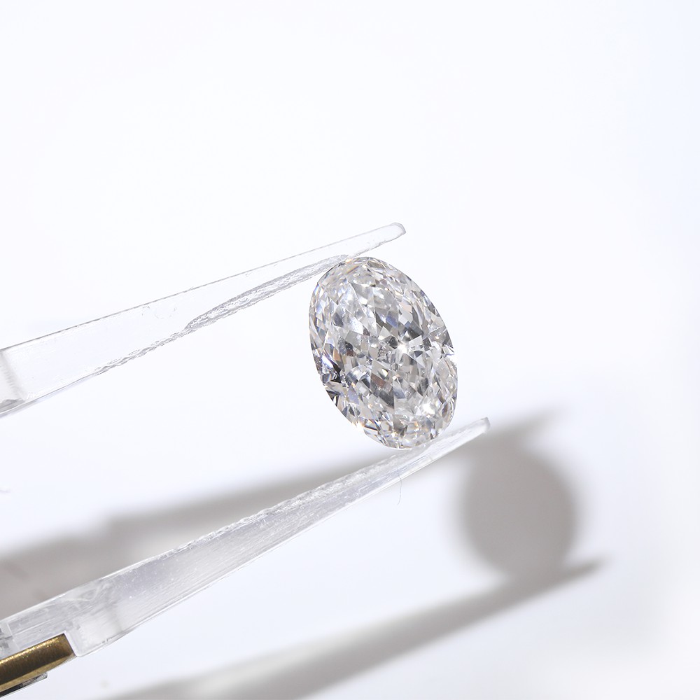 More Stock Oval Cut Loose Diamonds CVD White Loose Diamonds