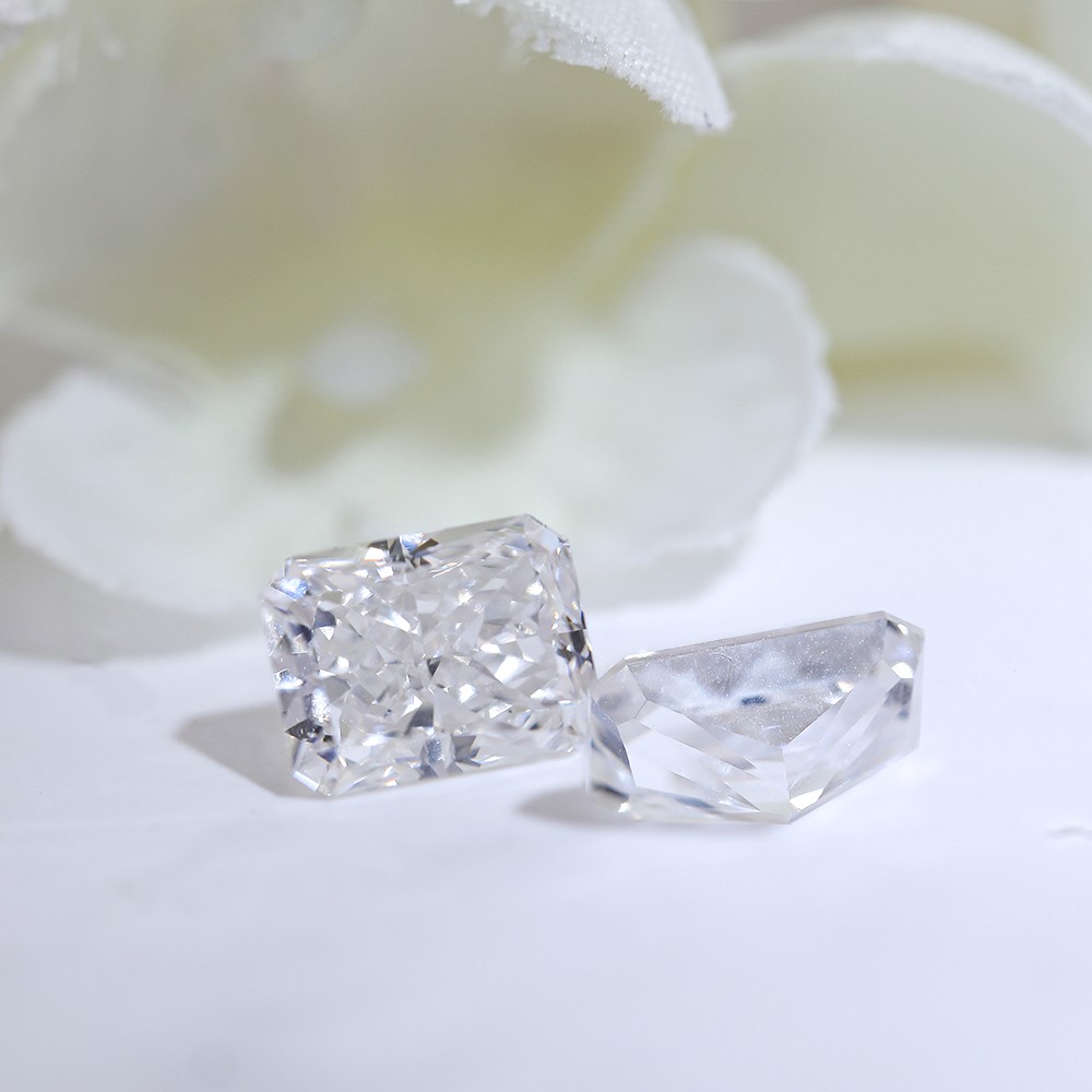 More Stock Radiant Cut Loose Diamonds CVD White Loose Diamonds
