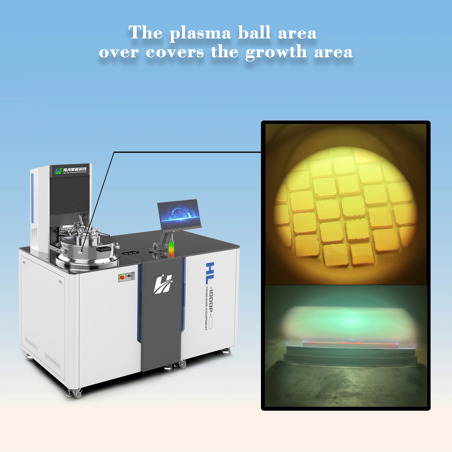 China Manufacturer 10kw MPCVD Machine CVD Diamond Growing Making Reactor