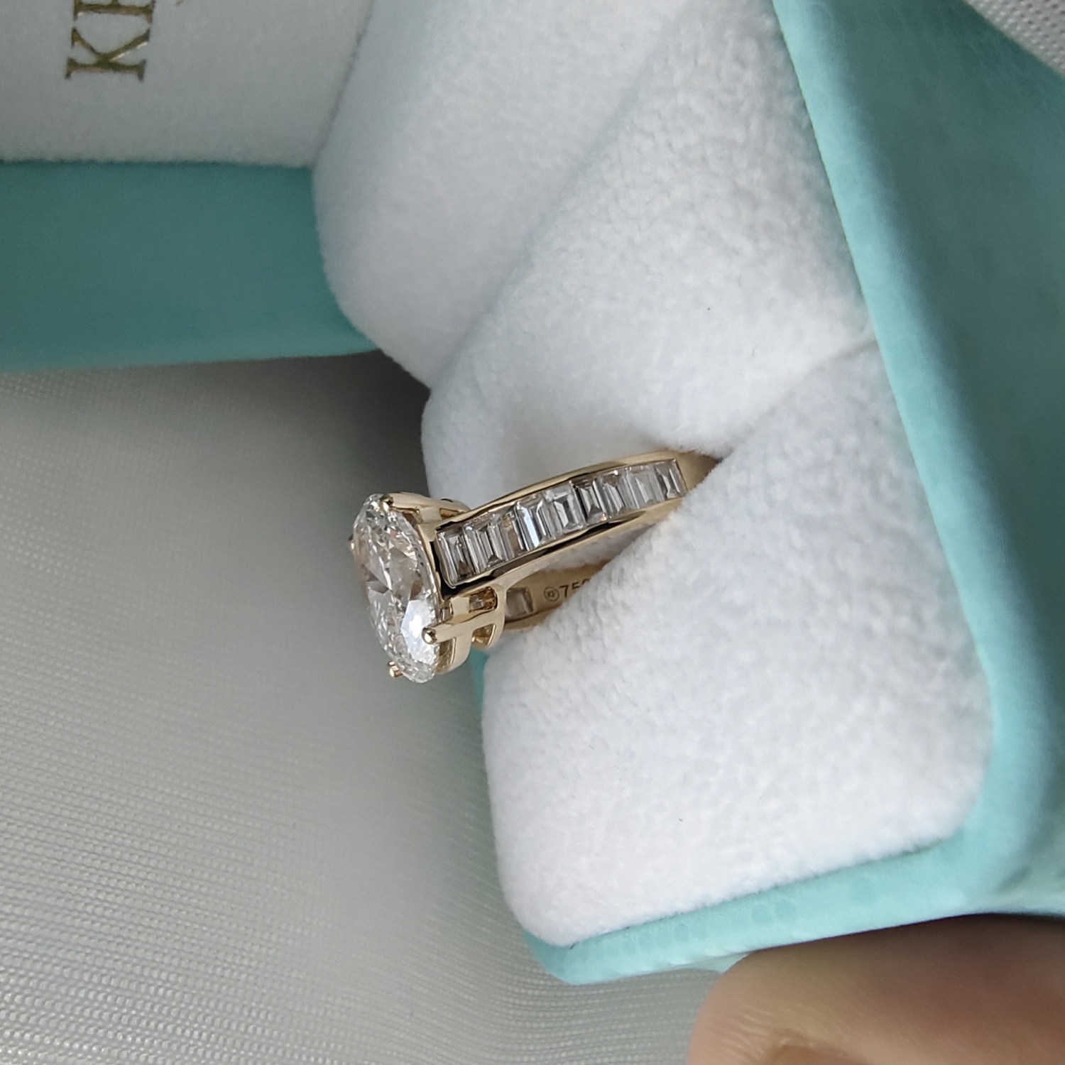 anillo de oro real lab crecido diamante anillo de oro cvd diamante anillo de bodas 18 k oro