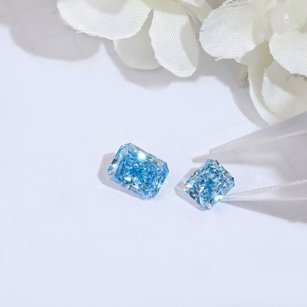 Amplia gama de parámetros Gran inventario Forma radiante Diamantes sueltos Diamantes azules CVD