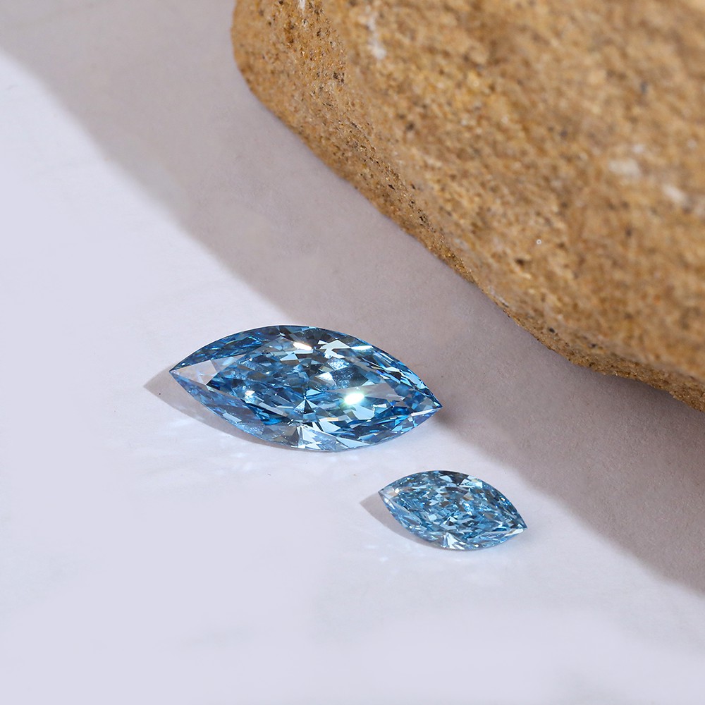 Amplia gama de parámetros Múltiples stocks Forma marquesa Diamantes sueltos Diamantes azules CVD