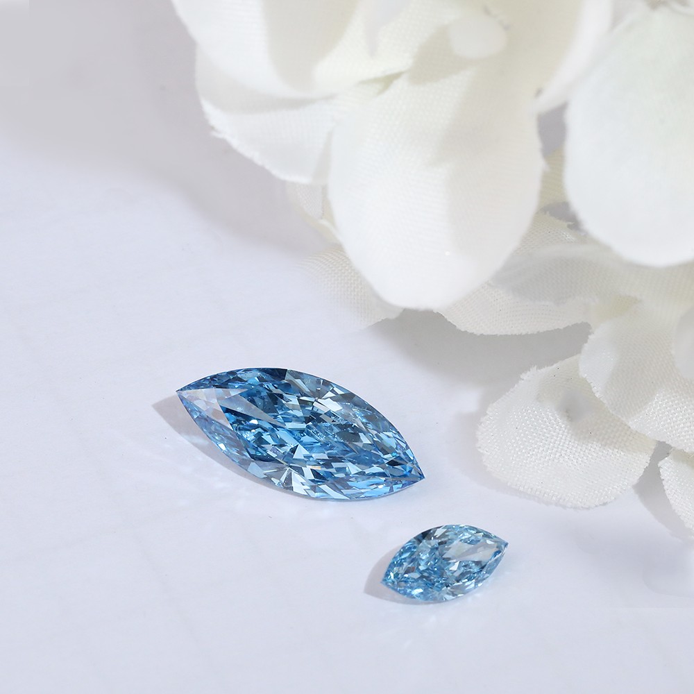 Amplia gama de parámetros Múltiples stocks Forma marquesa Diamantes sueltos Diamantes azules CVD