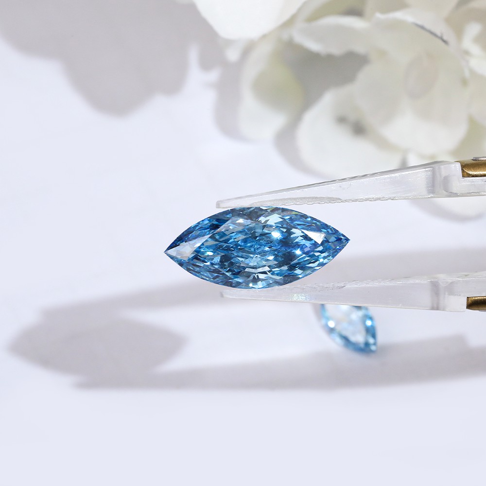 Amplia gama de parámetros Múltiples stocks Forma marquesa Diamantes sueltos Diamantes azules CVD
