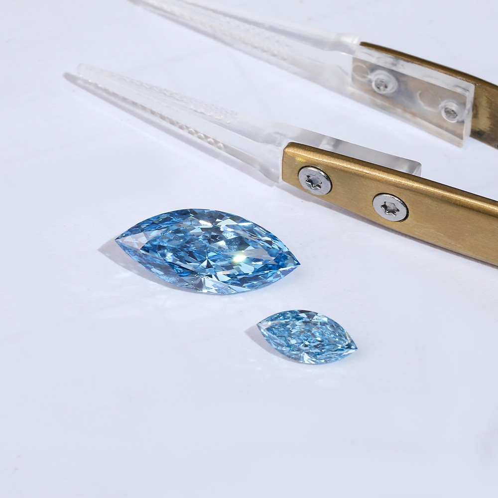 Amplia gama de parámetros Múltiples stocks Forma marquesa Diamantes sueltos Diamantes azules CVD